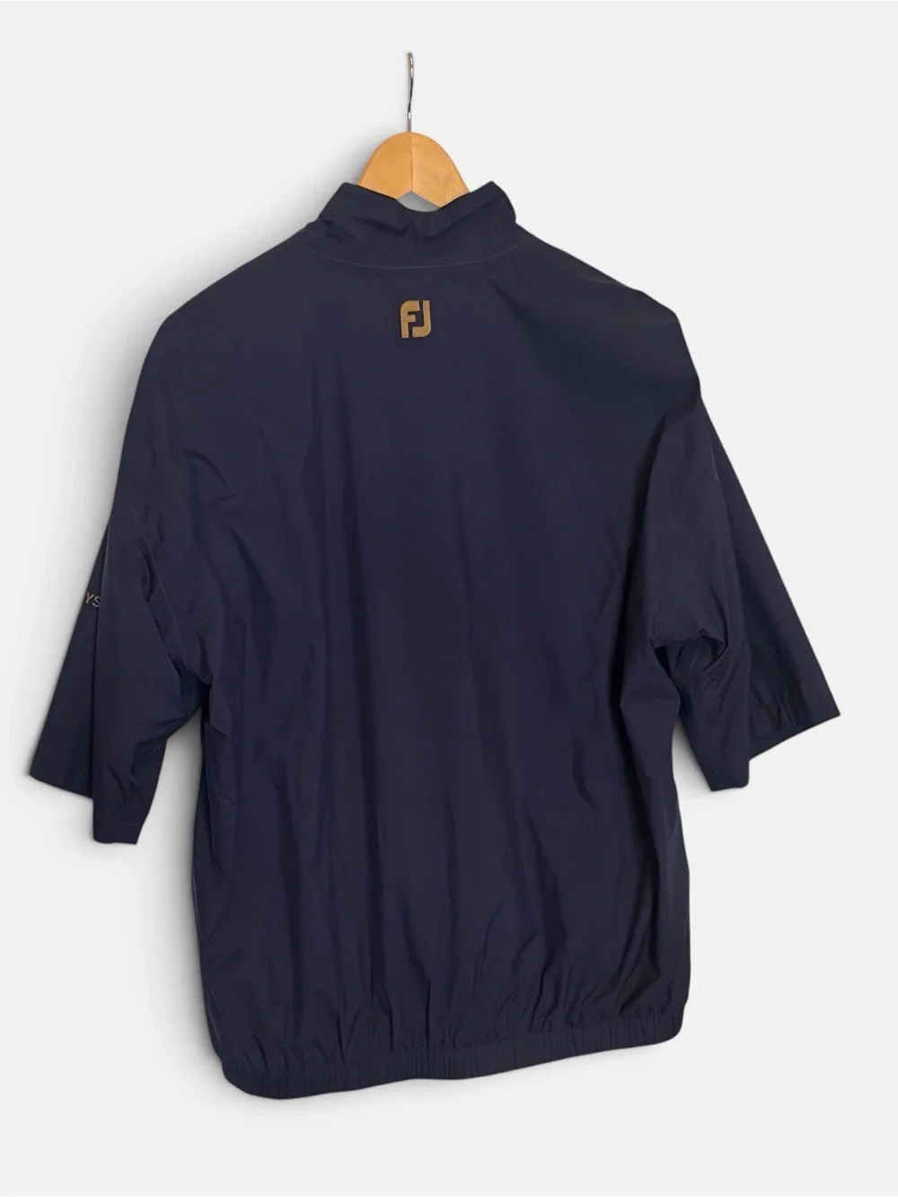 FootJoy DryJoys navy blue short sleeve golf windbreaker shirt men’s L